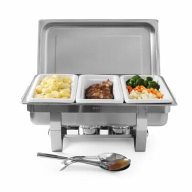 Hendi Chafing-Dish Speisewärmer Brennpaste Buffet Fiora 1/1 GN Set 9 L NEU